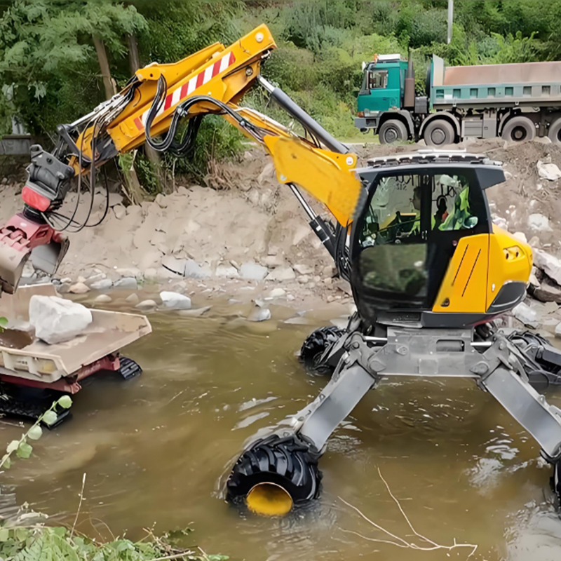 步履式搶險救災挖掘機(機器人)